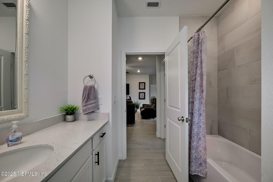 Furnished interior view inside a new home in , Jacksonville (Image 17). Furnished interior view inside a new home in , Jacksonville (Image 17).