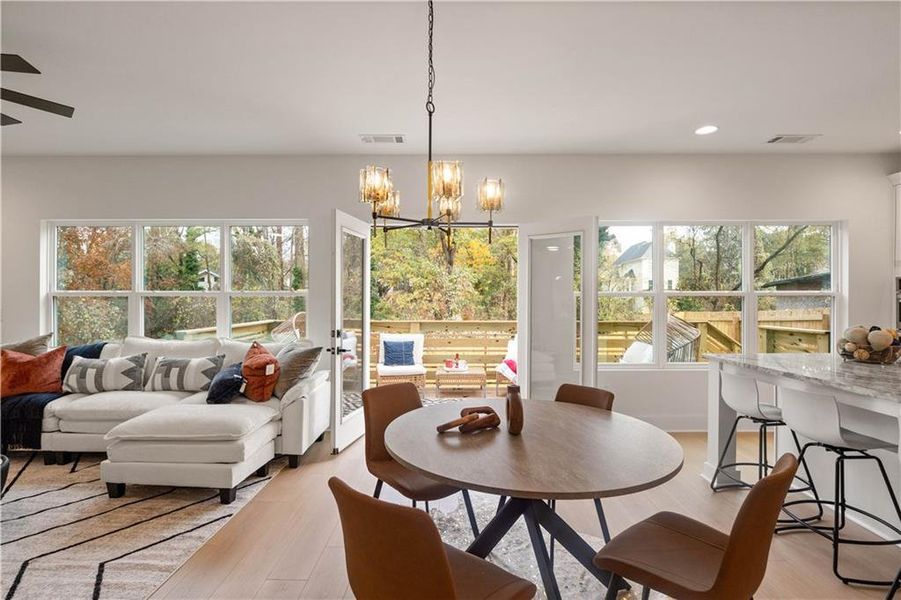 Furnished interior view inside a new home in , Atlanta (Image 60).