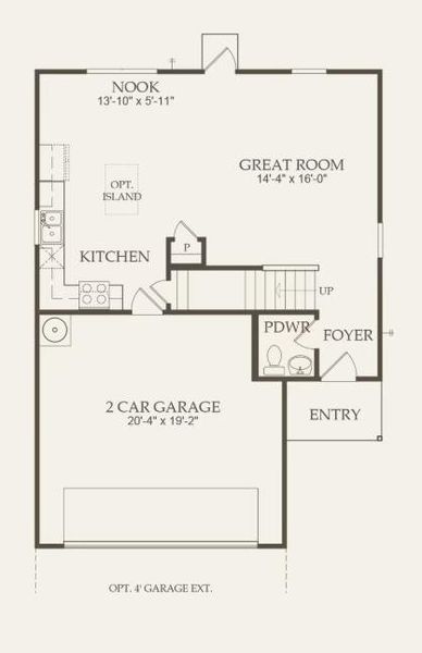 Centex Homes, Pierce floor plan