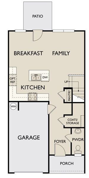 2D floor plan layout of this home in Towns at The Point, Rolesville, NC (Image 2). 2D floor plan layout of this home in Towns at The Point, Rolesville, NC (Image 2).