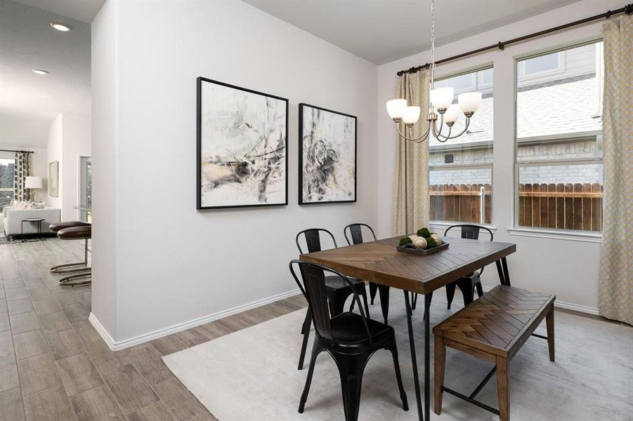 Furnished interior view inside a new home in Hulen Trails, Crowley (Image 8).