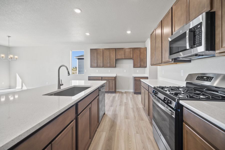 Representative furnished interior of a home built from the Lilac by View Homes in Aspen Ranch, Fountain (Image 7).