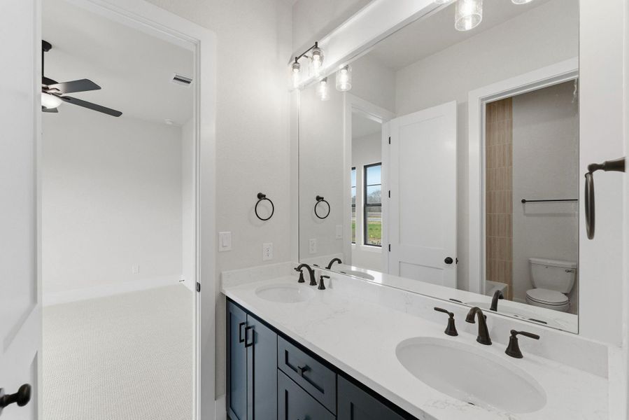 Furnished interior view inside a new home in High Meadow Estates, New Waverly (Image 11).