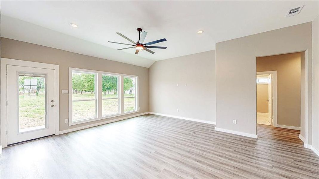 Luxury vinyl plank flooring is very durable and easy to maintain and clean