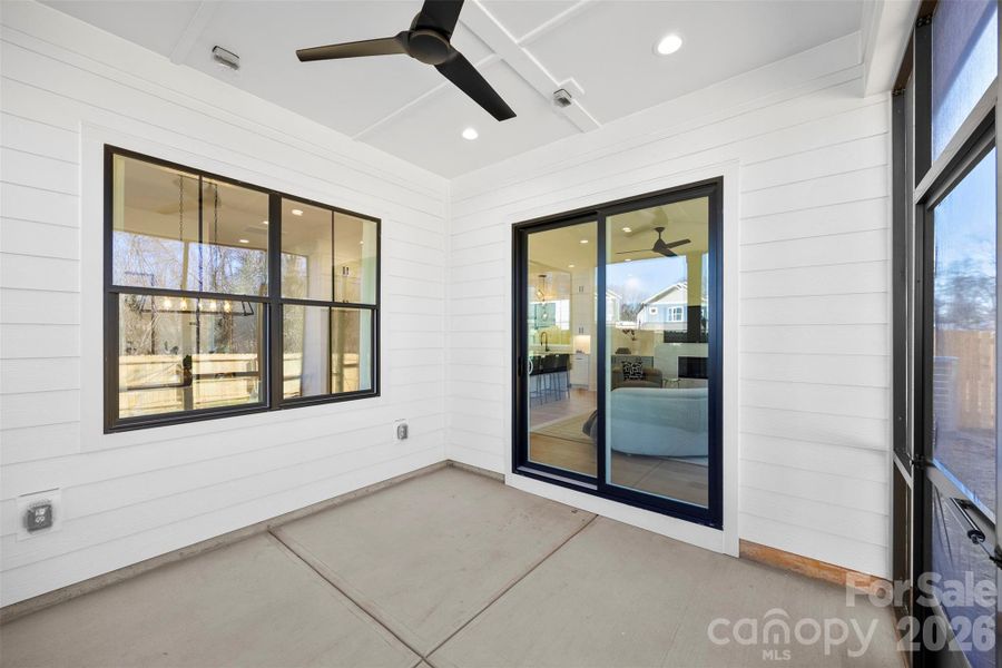 Exterior details and patio area of a home in , Charlotte (Image 27).