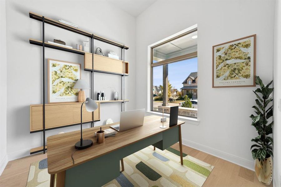 Furnished interior view inside a new home in Mantua Point Gardens, Van Alstyne (Image 5). Furnished interior view inside a new home in Mantua Point Gardens, Van Alstyne (Image 5).