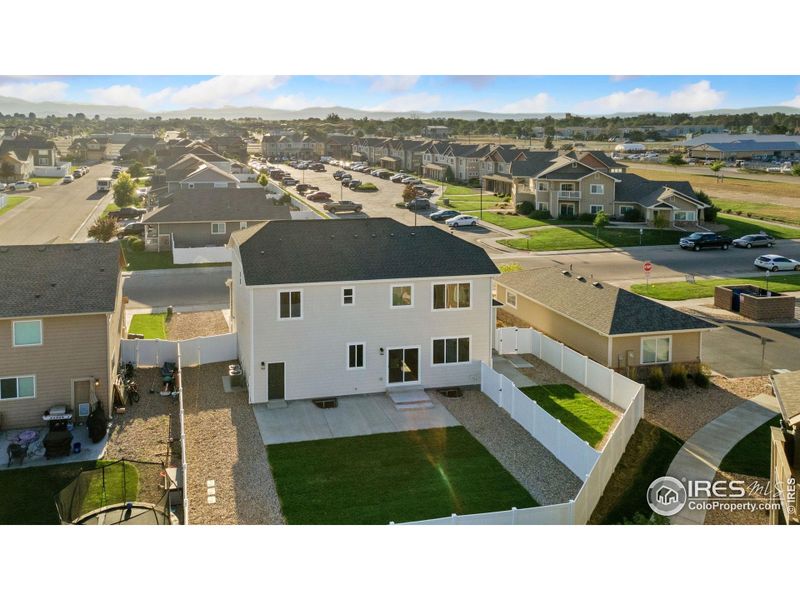 Take a look and the 2 separate fenced in yards.  With a gate when needed.