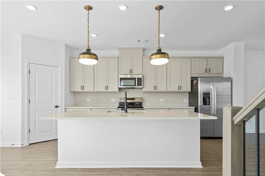 Furnished interior view inside a new home in Auburn Glen Towns, Dacula (Image 11).