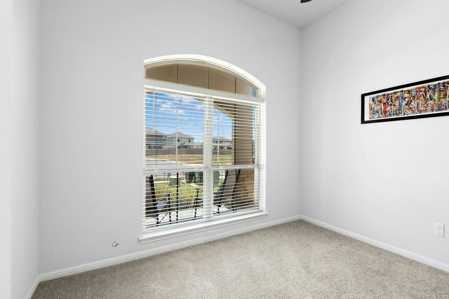 Light and bright with views to front of the home. Light and bright with views to front of the home.