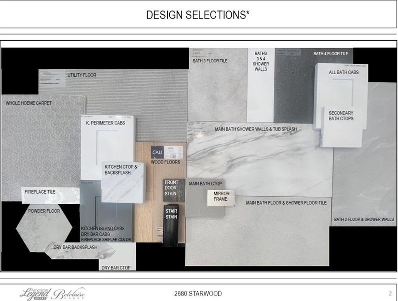 Representative photo of design selections for 2680 Starwood Drive