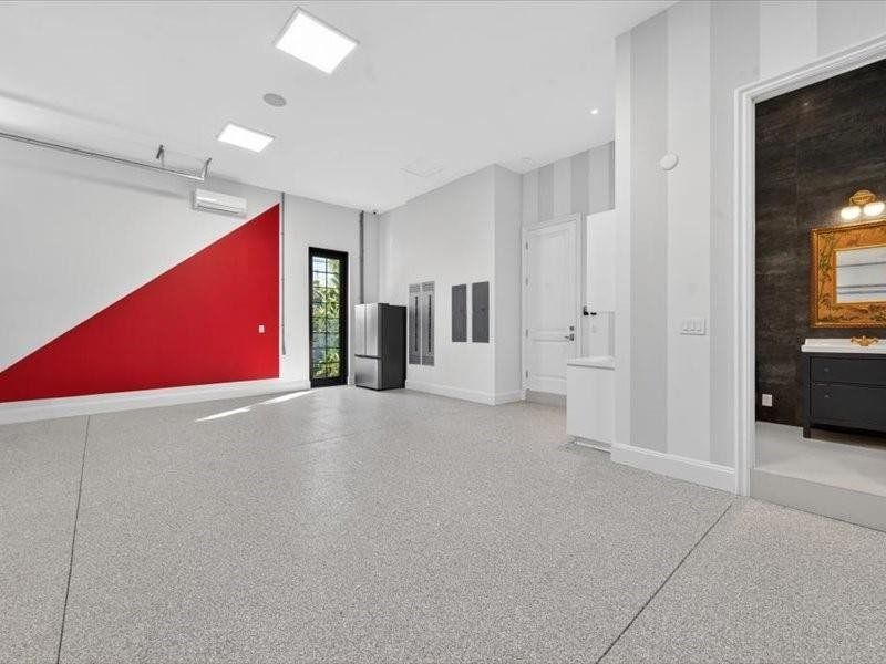 3 Car Garage with Bathroom.