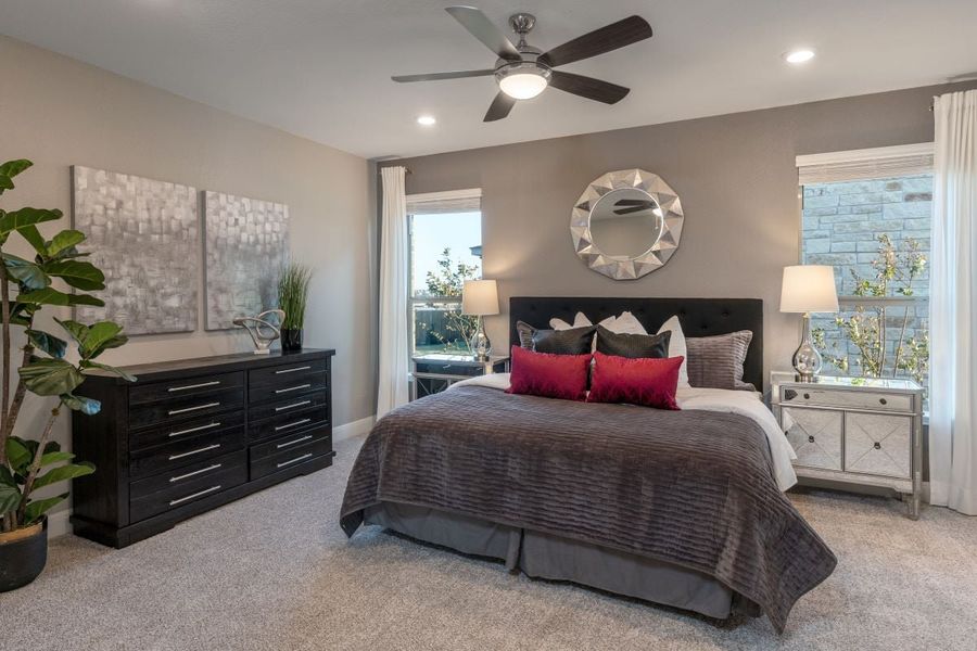 Representative furnished interior of a home built from the 2410 Modeled by KB Home in Salerno - Heritage Collection, Round Rock (Image 7).