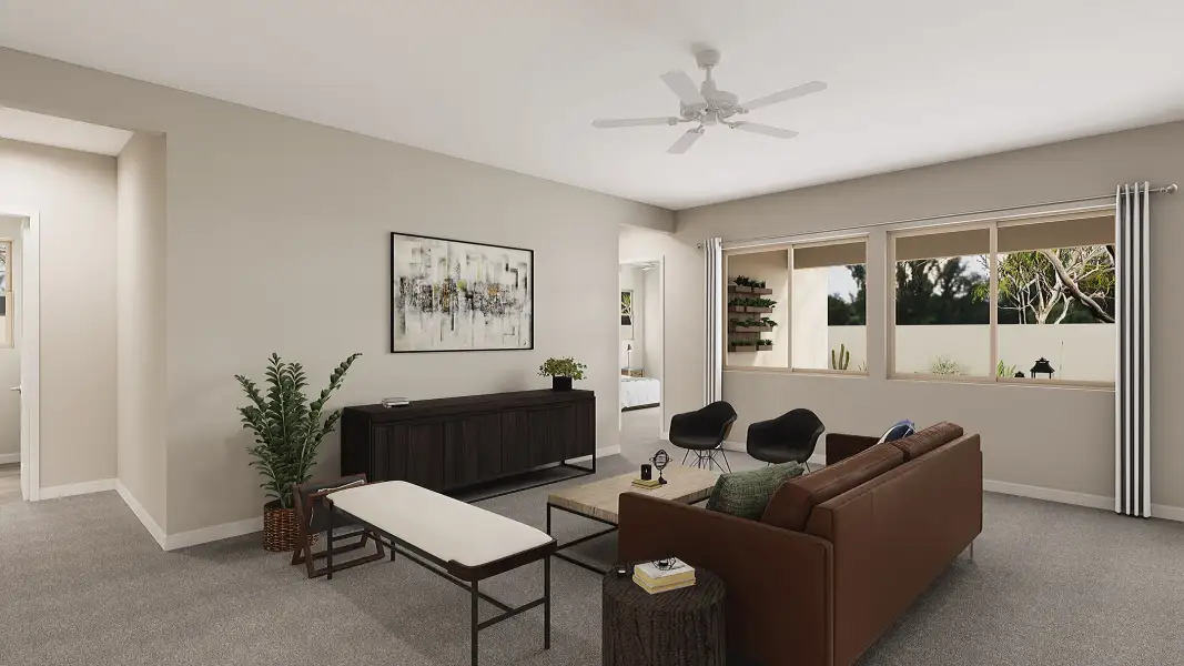 Furnished interior view inside a new home in Soleo, San Tan Valley (Image 5). Furnished interior view inside a new home in Soleo, San Tan Valley (Image 5).