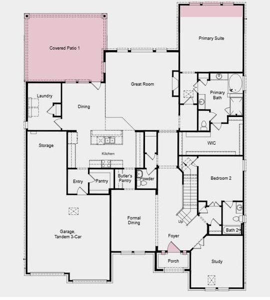 Structural options added include: Media room, extended primary suite, covered outdoor living, and 42" front door. Structural options added include: Media room, extended primary suite, covered outdoor living, and 42" front door.