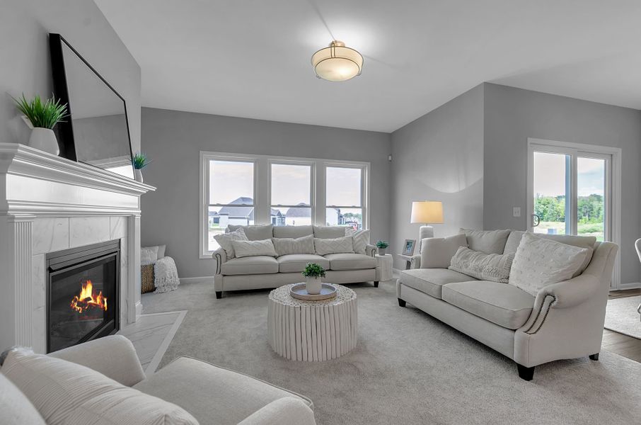 Representative furnished interior of a home built from the The Belmont by Forbes Capretto Homes in Fieldstream Estates, Lancaster (Image 4).