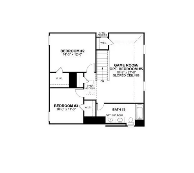2D floor plan layout of this home in Summerview, Fulshear, TX (Image 4).