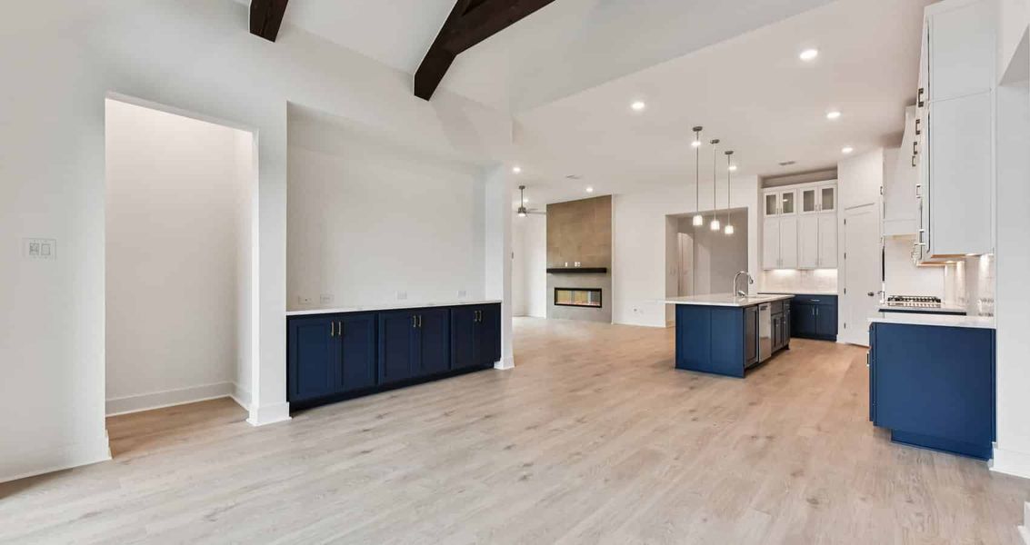 Furnished interior view inside a new home in Sweetwater, Austin (Image 7).