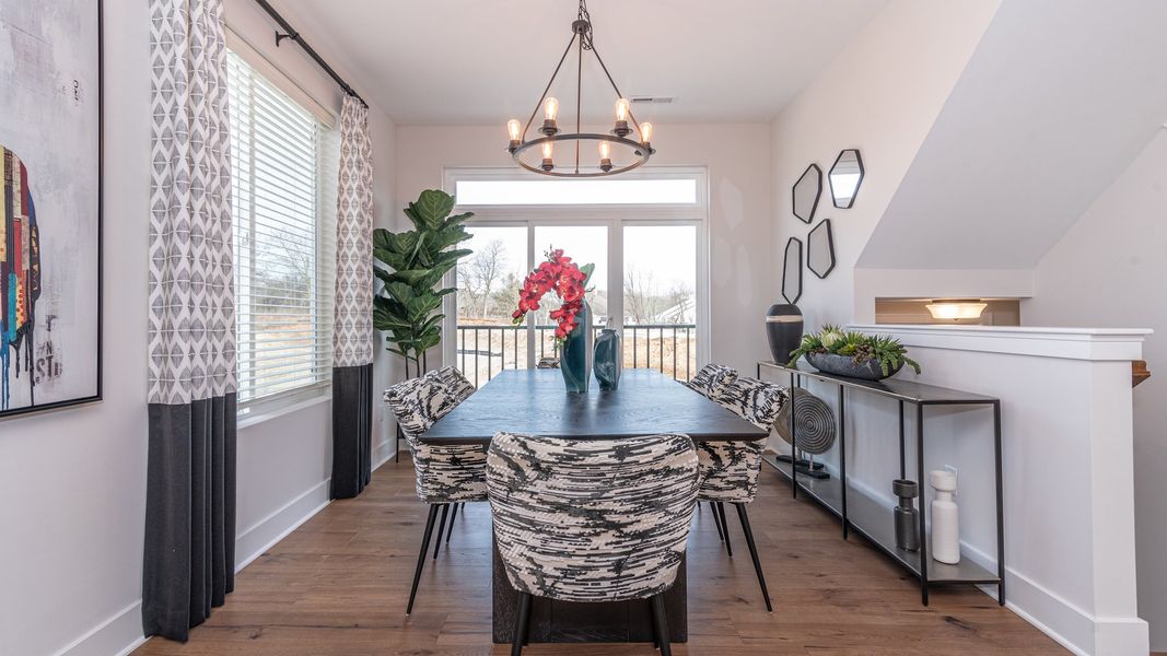 Representative furnished interior of a home built from the The Keswick Townhome (Interior Walk-Out) by Norfolk Homes in Bristol Ridge Townhomes, Ann Arbor (Image 9).