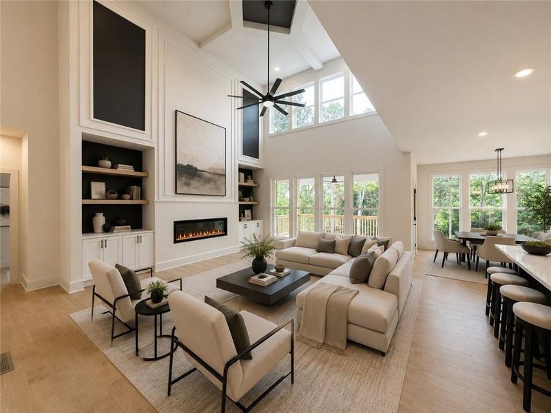 Furnished interior view inside a new home in , Loganville (Image 14). Furnished interior view inside a new home in , Loganville (Image 14).