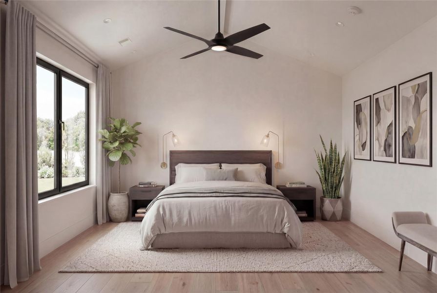 Primary Bedroom Rendering