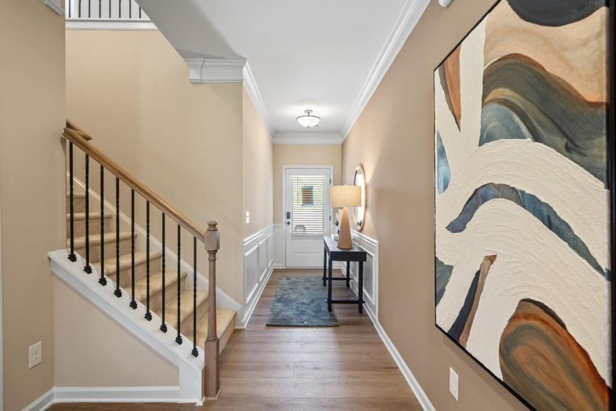 Furnished interior view inside a new home in The Andros, Dalton (Image 2).