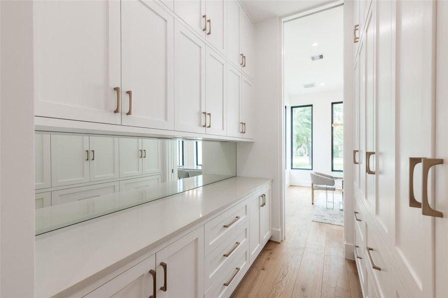 Spacious pantry with plenty of storage