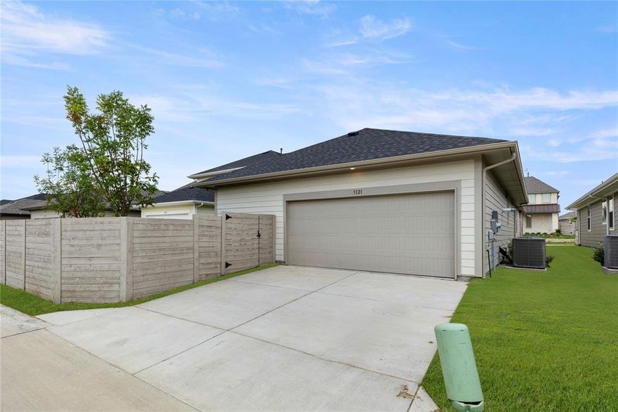 Front exterior of a new home in Carriage Collection at Painted Tree, McKinney, TX, highlighting curb appeal (Image 24). Front exterior of a new home in Carriage Collection at Painted Tree, McKinney, TX, highlighting curb appeal (Image 24).