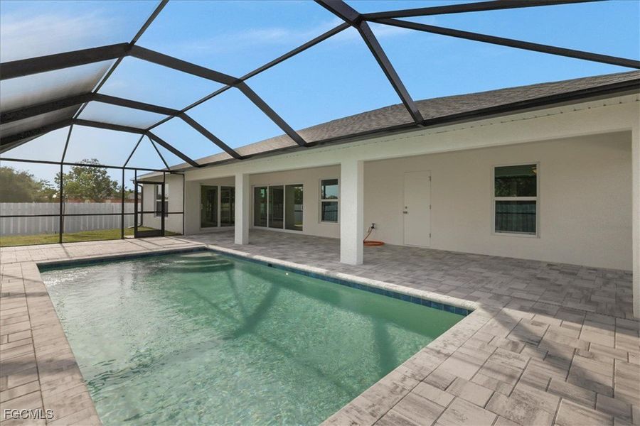 Exterior details and patio area of a home in Cape Coral, Cape Coral (Image 19).