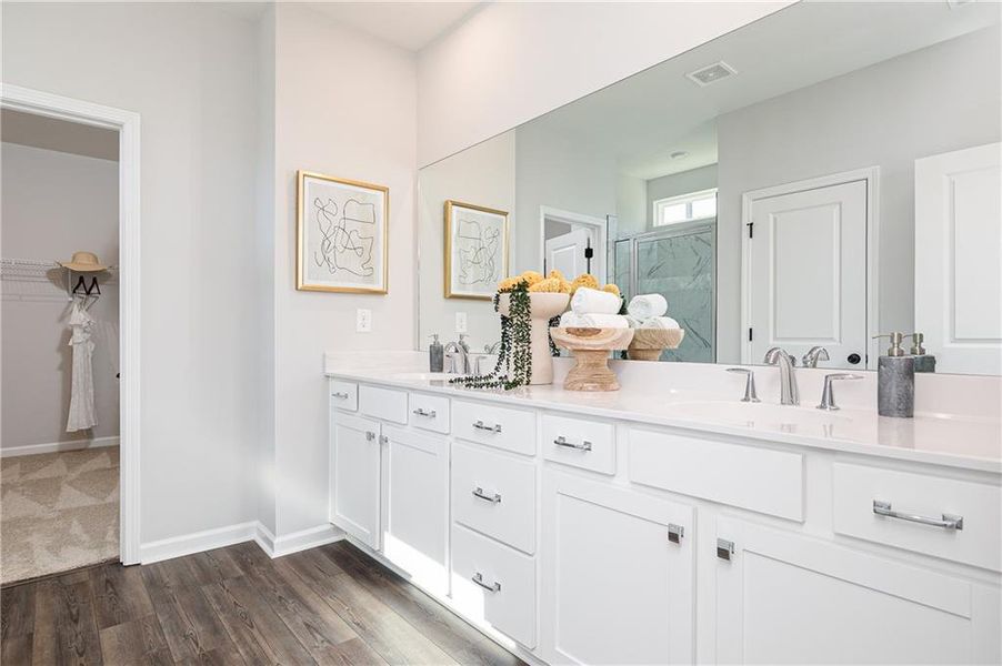 Furnished interior view inside a new home in , Powder Springs (Image 17).