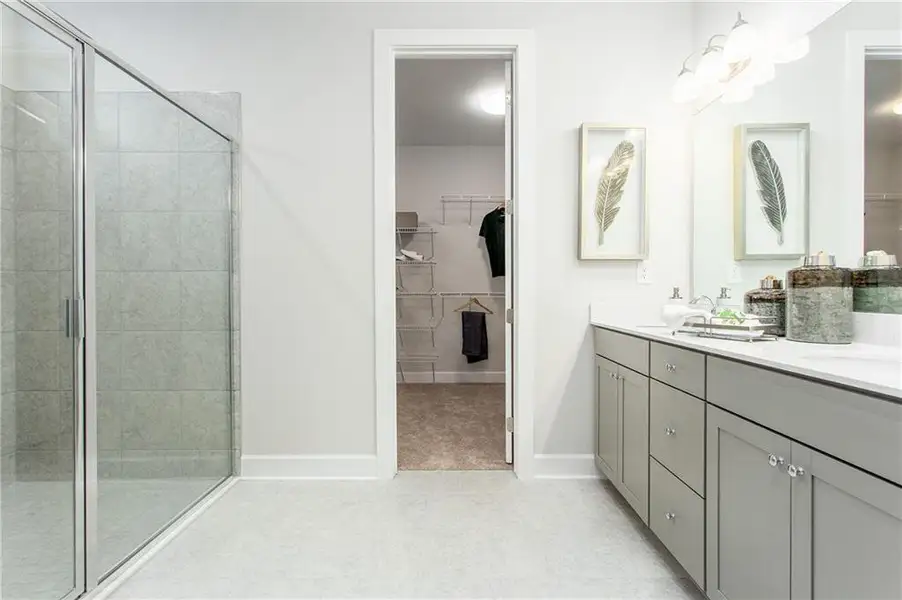 Furnished interior view inside a new home in , Hoschton (Image 8).