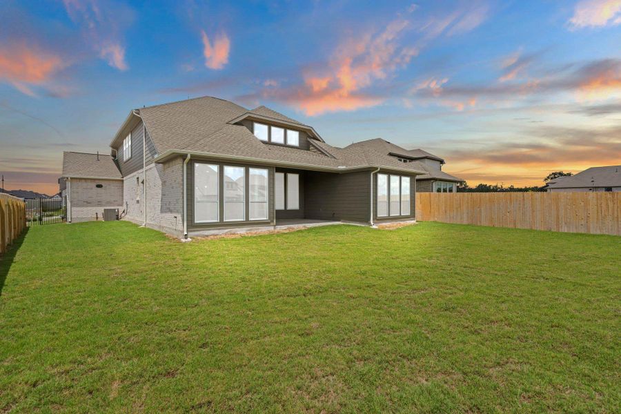 Rear of Home and Private Backyard Rear of Home and Private Backyard