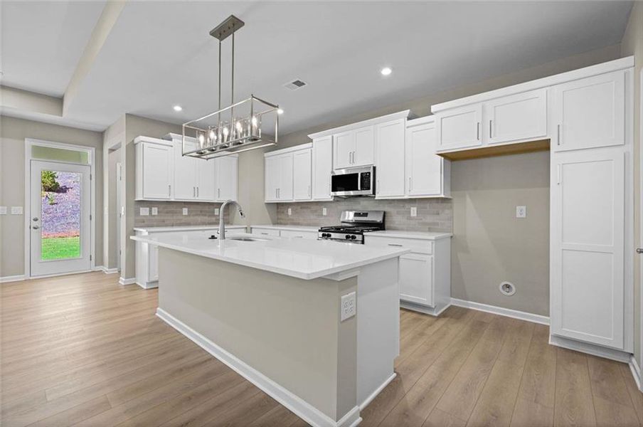 Furnished interior view inside a new home in Easton Park, Dallas (Image 12).