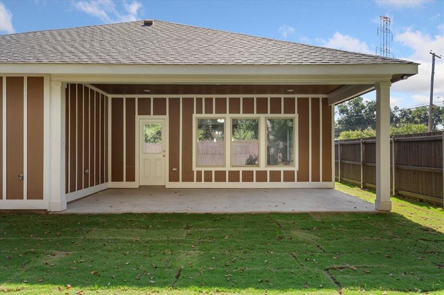 Exterior details and patio area of a home in , Dallas (Image 16). Exterior details and patio area of a home in , Dallas (Image 16).