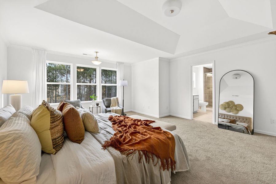 Furnished interior view inside a new home in Edgewater - Lakeview Point, Lancaster (Image 24). Furnished interior view inside a new home in Edgewater - Lakeview Point, Lancaster (Image 24).