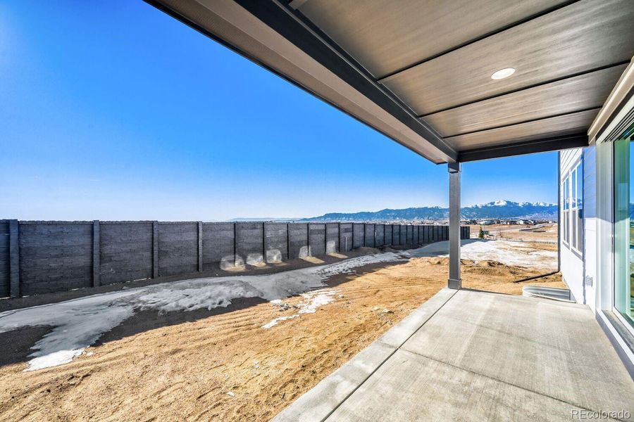 Exterior details and patio area of a home in Sterling Ridge in Sterling, Colorado Springs (Image 4). Exterior details and patio area of a home in Sterling Ridge in Sterling, Colorado Springs (Image 4).