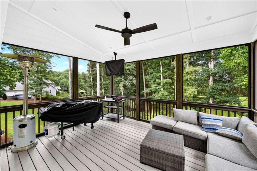 Exterior details and patio area of a home in , Hoschton (Image 37).