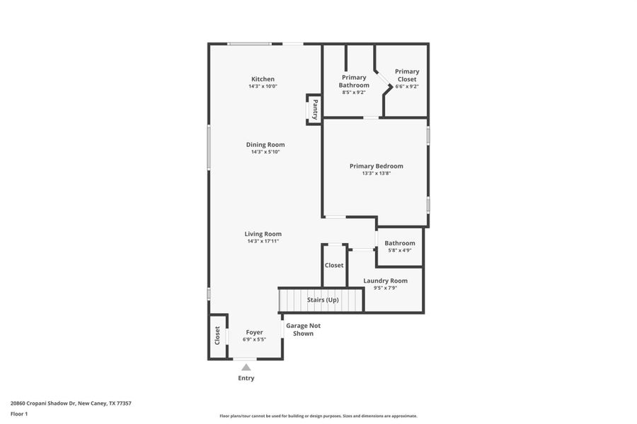 2D floor plan layout of this home in Tavola: Gulf Coast Collection, New Caney, TX (Image 5).