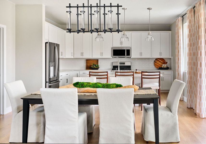 Representative furnished interior of a home built from the Fairmount | A Multi-Gen Home by Taylor Morrison in Trailstone, Arvada (Image 6).