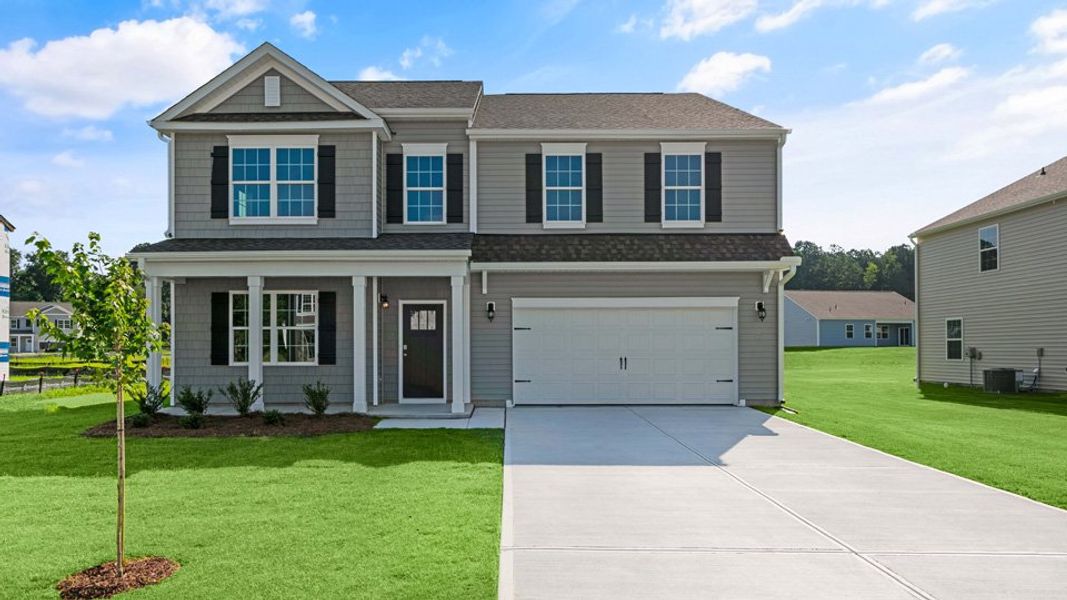 Representative exterior photo of a completed home built from the COLUMBIA by D.R. Horton in North Gate, Vass, NC (Image 26). Representative exterior photo of a completed home built from the COLUMBIA by D.R. Horton in North Gate, Vass, NC (Image 26).