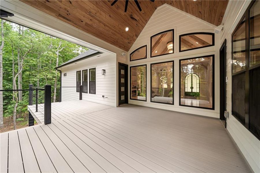 Exterior details and patio area of a home in , Dawsonville (Image 3).