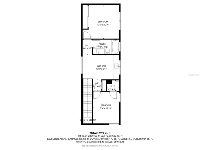 2D floor plan layout of this home in , Sarasota, FL (Image 4).