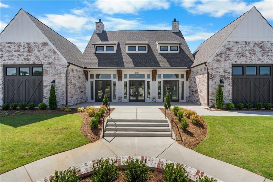 Front exterior of a new home in Waterhaven, Cumming, GA, highlighting curb appeal (Image 22).
