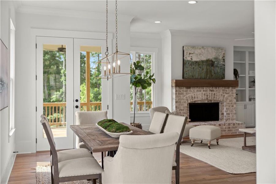Furnished interior view inside a new home in The Cottages at Keeler Woods, Marietta (Image 7).