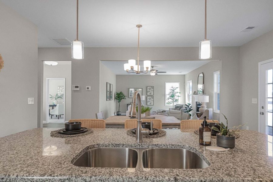 Representative furnished interior of a home built from the Aberdeen by Caviness & Cates Communities in Bartlett Manor, Youngsville (Image 150).