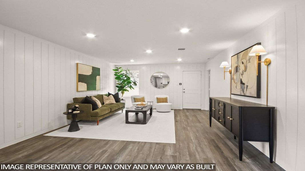 Furnished interior view inside a new home in Sunterra, Katy (Image 8).