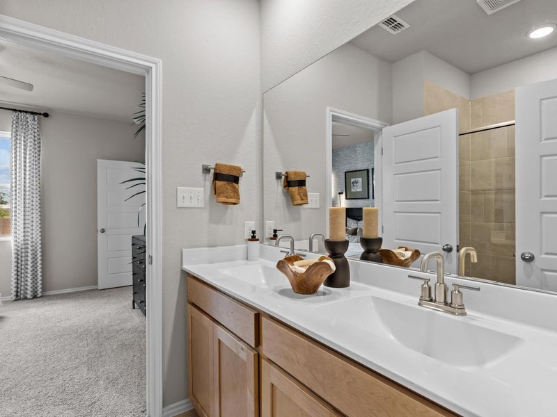 Representative furnished interior of a home built from the The Summit A by Davidson Homes LLC in Morgan Meadows, San Antonio (Image 28). Representative furnished interior of a home built from the The Summit A by Davidson Homes LLC in Morgan Meadows, San Antonio (Image 28).