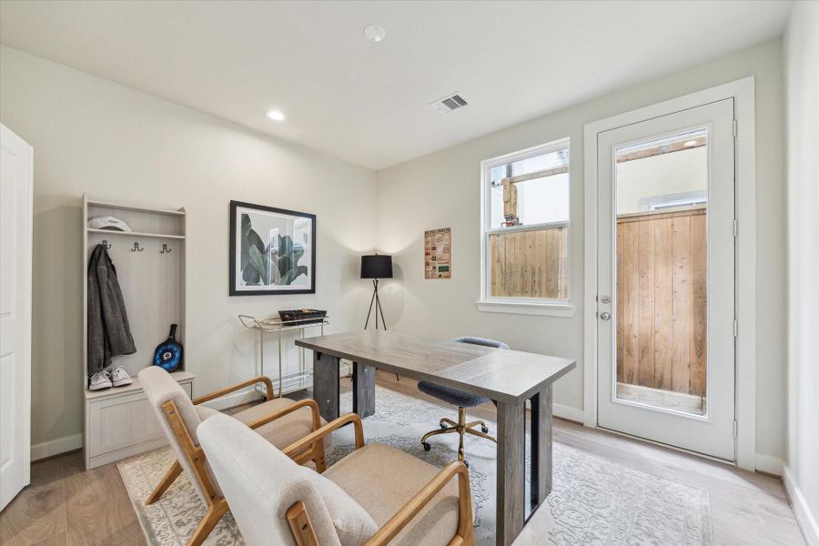 Furnished interior view inside a new home in White Oak Station, Houston (Image 3).