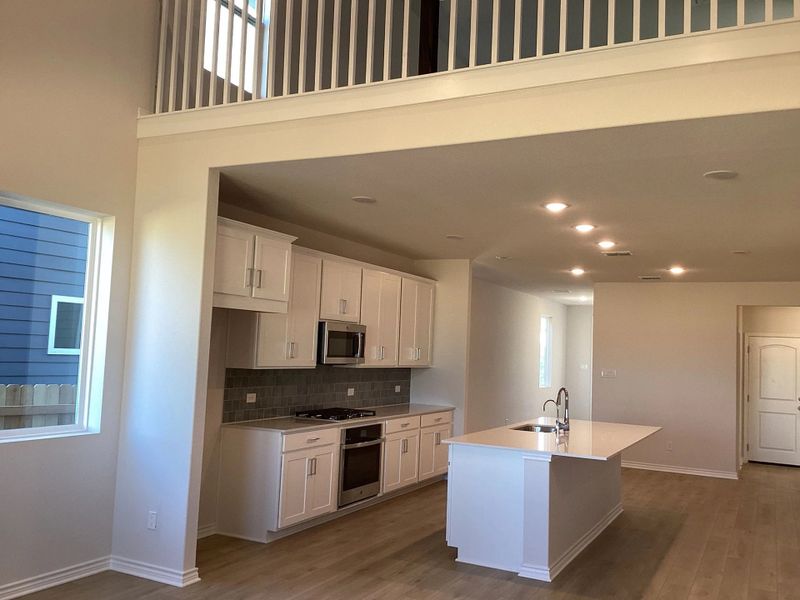 Furnished interior view inside a new home in The Homestead at Lariat, Liberty Hill (Image 8).