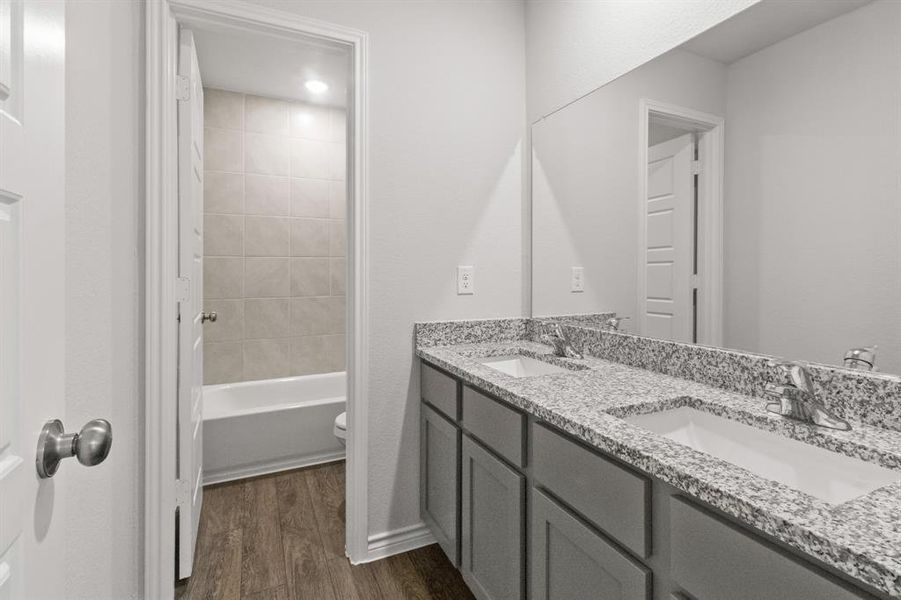 Furnished interior view inside a new home in Retreat at Fossil Creek, Fort Worth (Image 6).