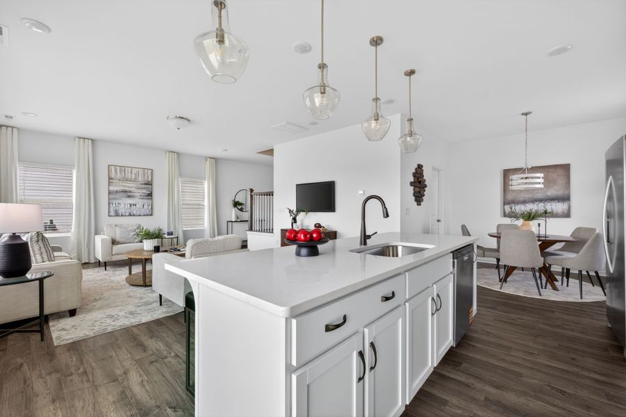 Furnished interior view inside a new home in Morgan Hills, Albemarle (Image 8).